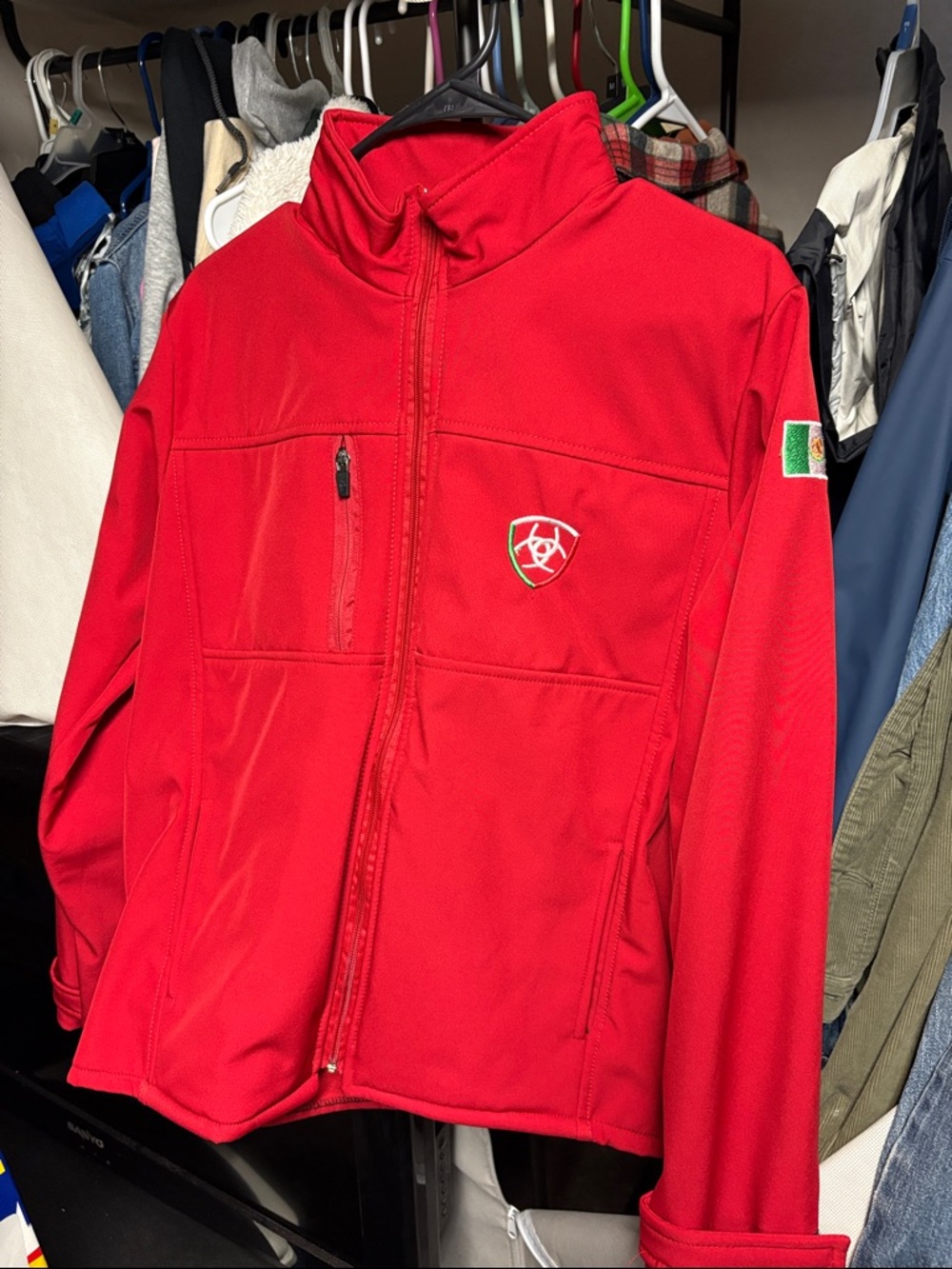 & Other Stories Red Full-Zip Jacket